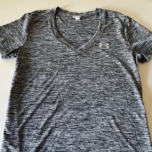 Under Armour Heather Gray Athletic Shirt-SIZE S